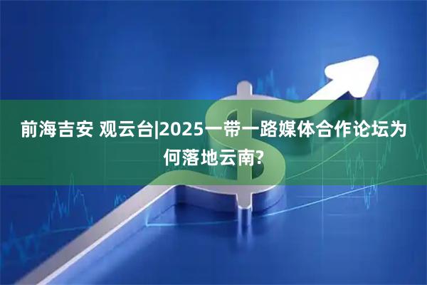 前海吉安 观云台|2025一带一路媒体合作论坛为何落地云南?
